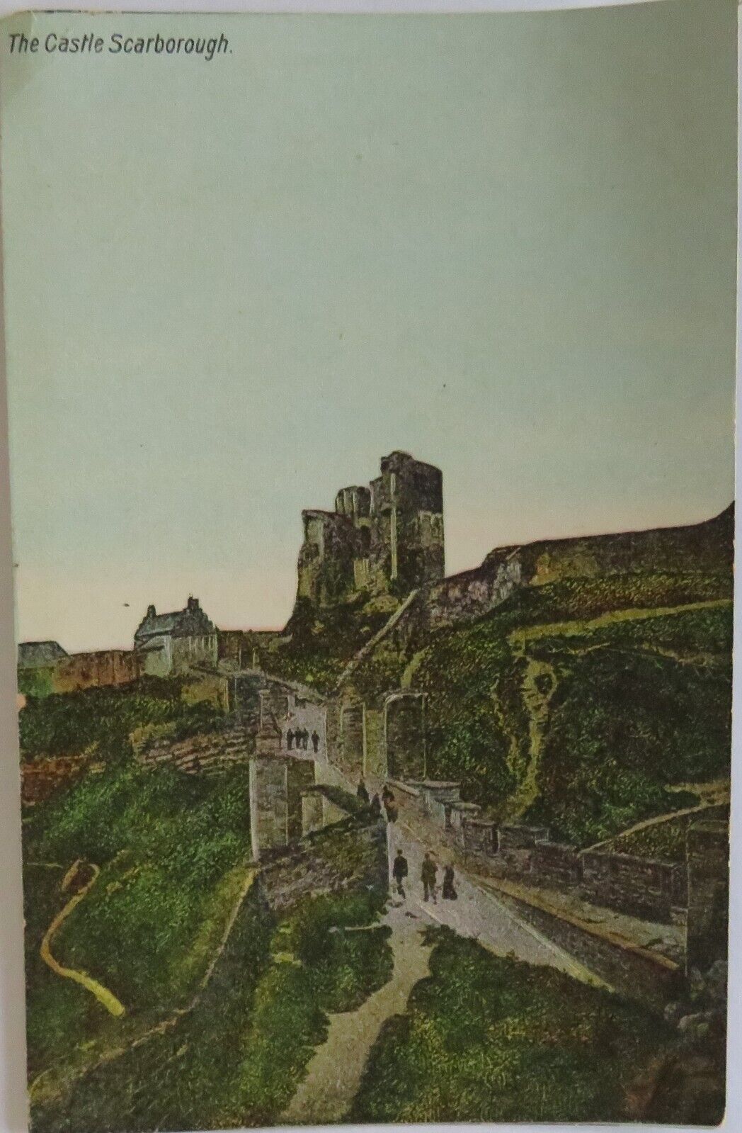 Old Vintage Postcard of The Castle Scarborough - Ref : 1038
