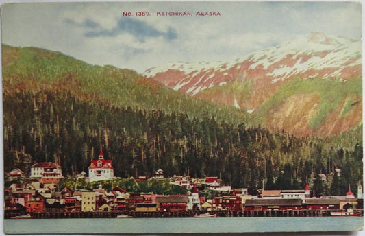 Old Postcard of Keichikan, Alaska-  Ref : 1013