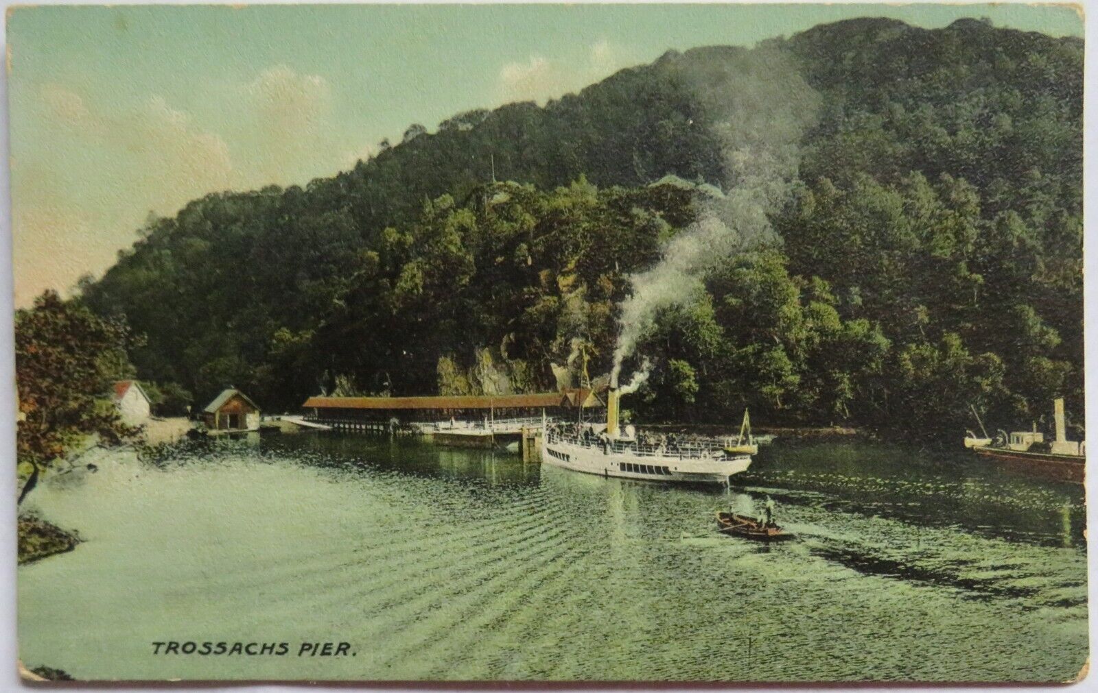 Old Postcard of Trossachs Pier - Ref : 1004