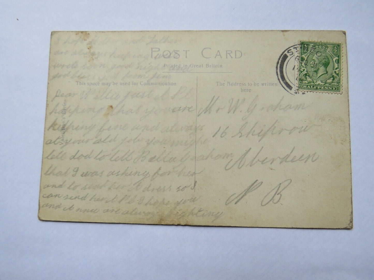 Old Postcard "From Your Loving Sister" Coat of Arms , Flags