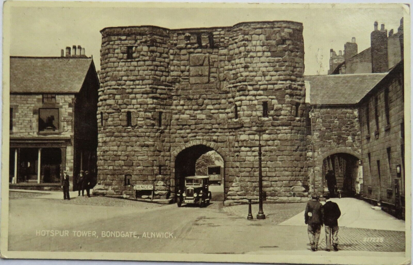 Old Postcard of Hotspur Tower, Bondgate, Alnwick