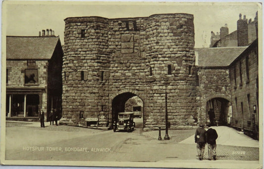 Old Postcard of Hotspur Tower, Bondgate, Alnwick