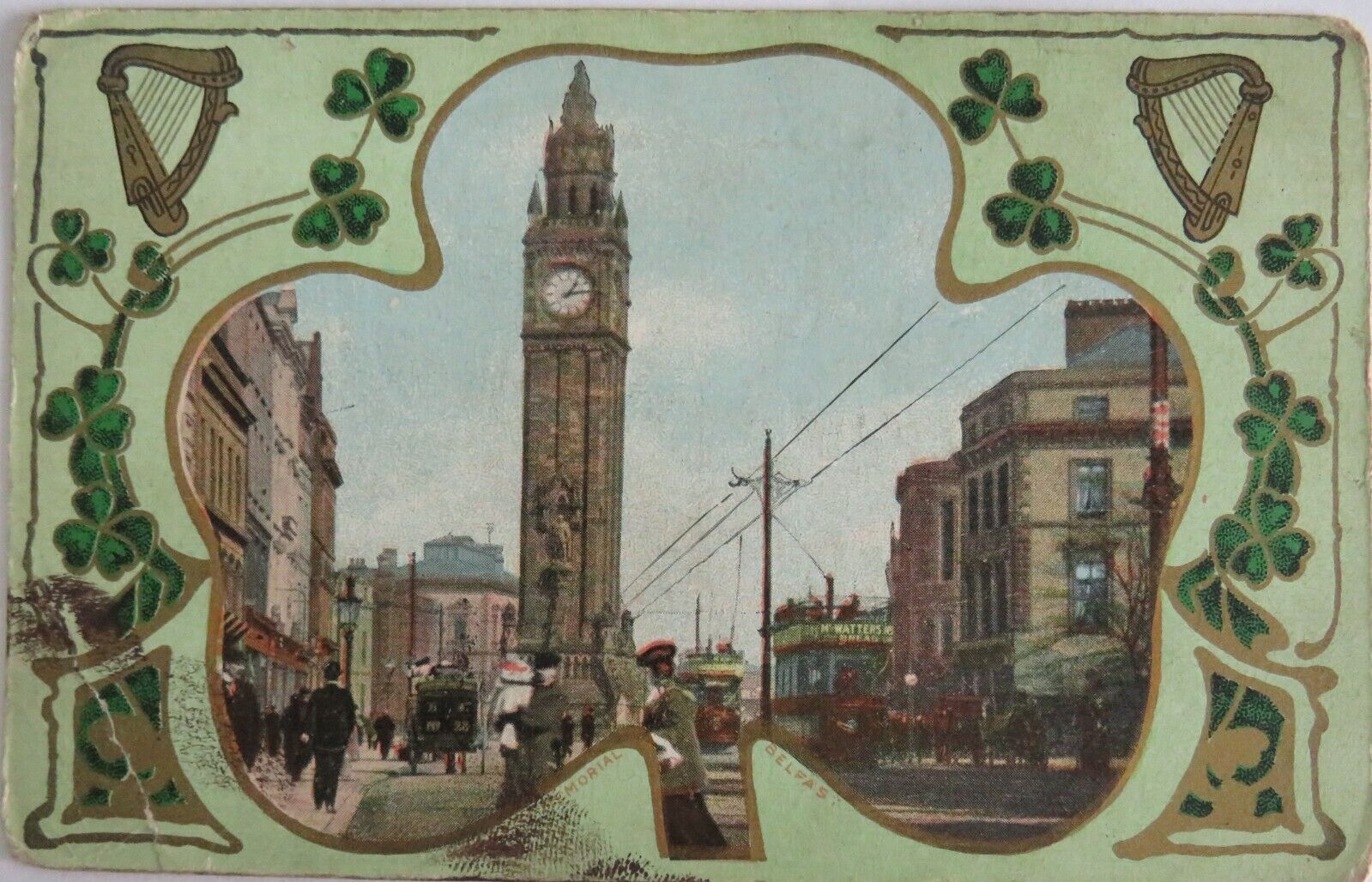 Old Postcard of Albert Memorial Belfast  - Ref : 1016