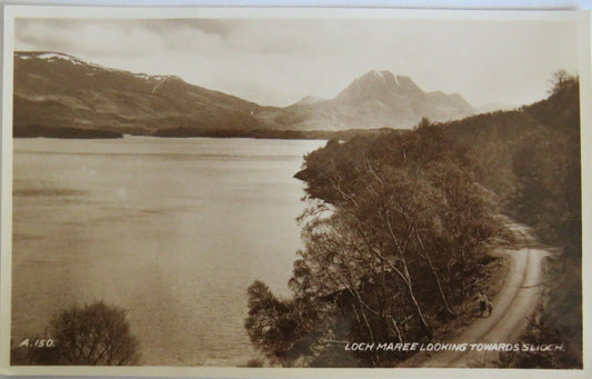 Old Postcard of Loch Maree Looking Towards Slioch  - Ref : 1027