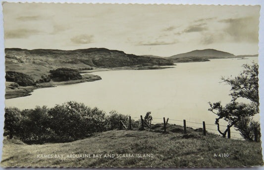Old Postcard of Kames Bay, Arduaine Bay and Scarba Island, 1969