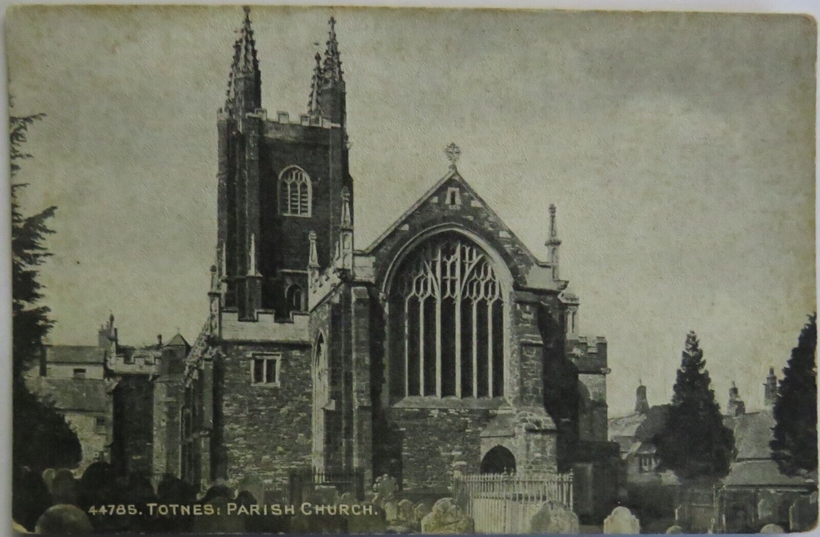 Old Postcard of Totnes Parish Church - Ref : 1036