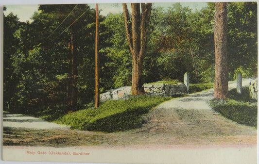 Old Postcard of Main Gate (Oaklands) Gardiner - Ref  : 1018