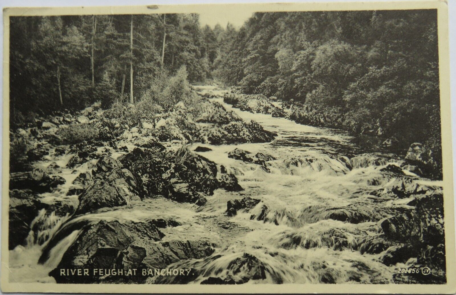 Old Postcard of River Feugh at Banchory, 1940