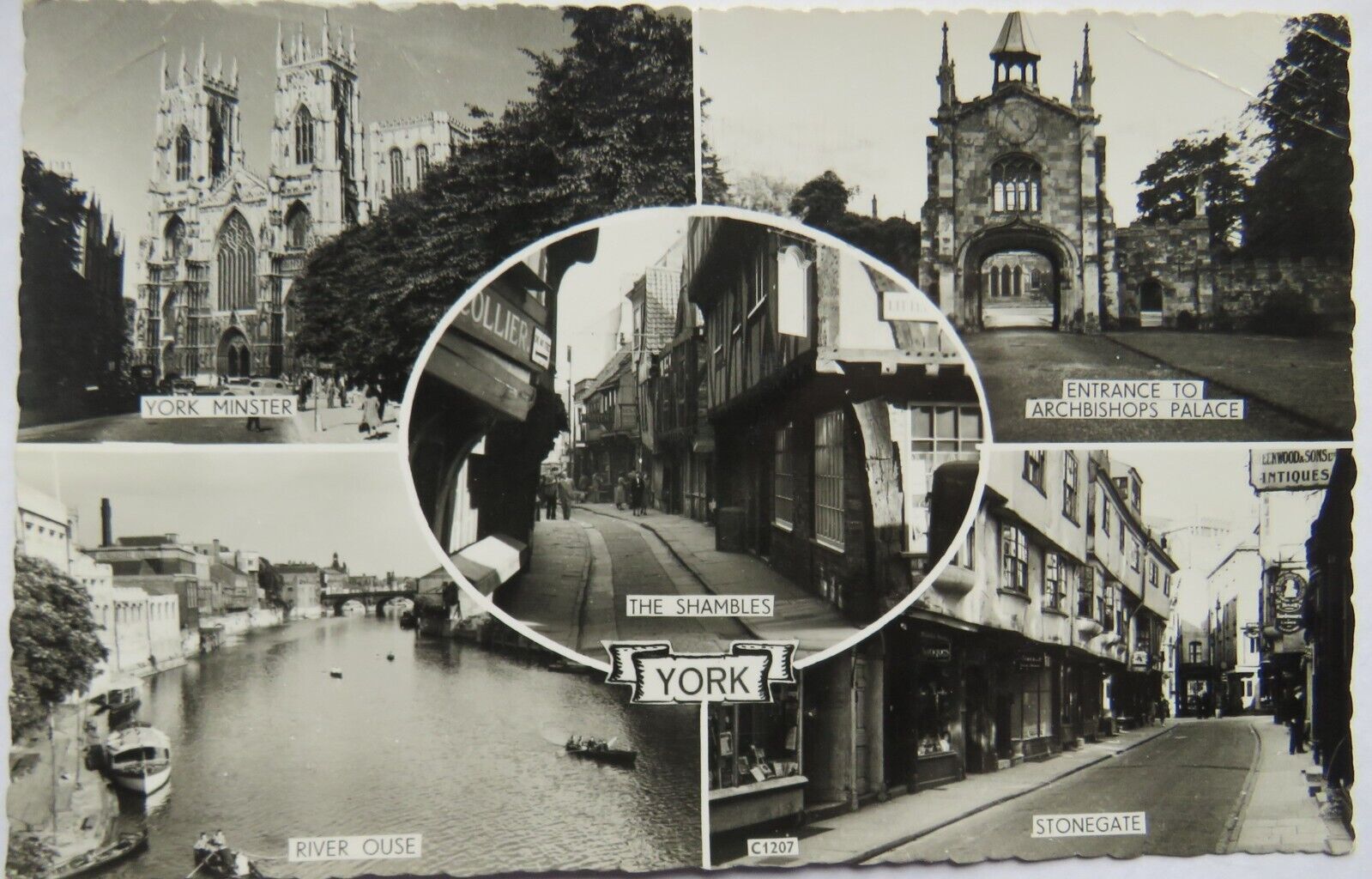 Old Multiview Postcard of York