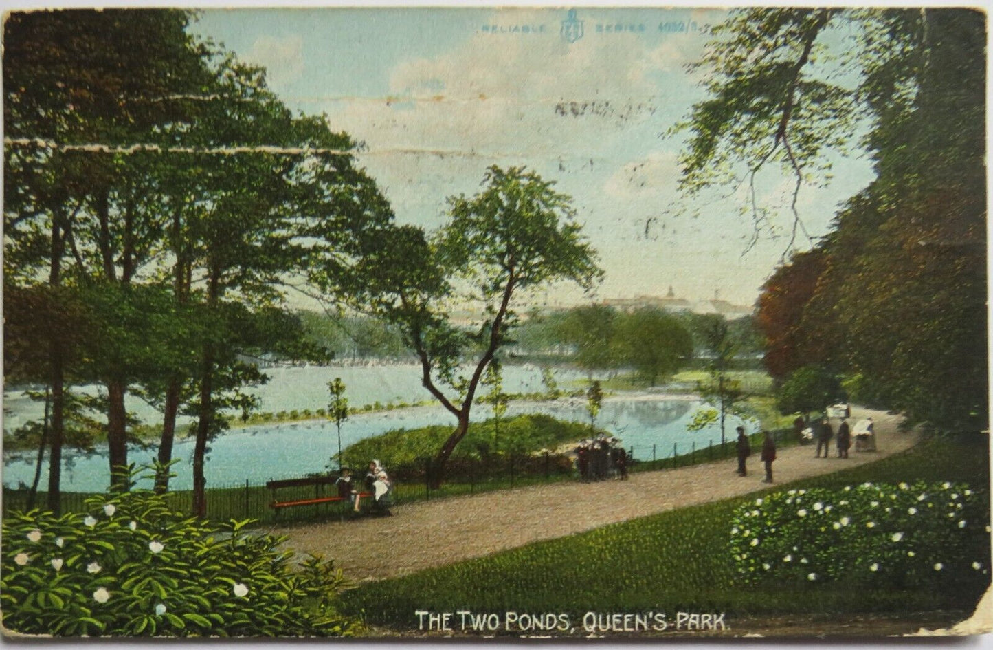 Old Postcard of The Two Ponds, Queen's Park - Ref : 1034