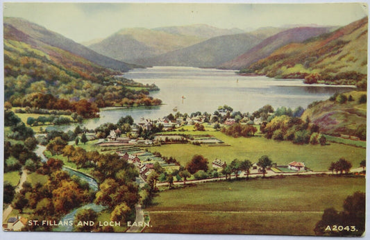 Old Postcard of St Fillans and Loch Earn