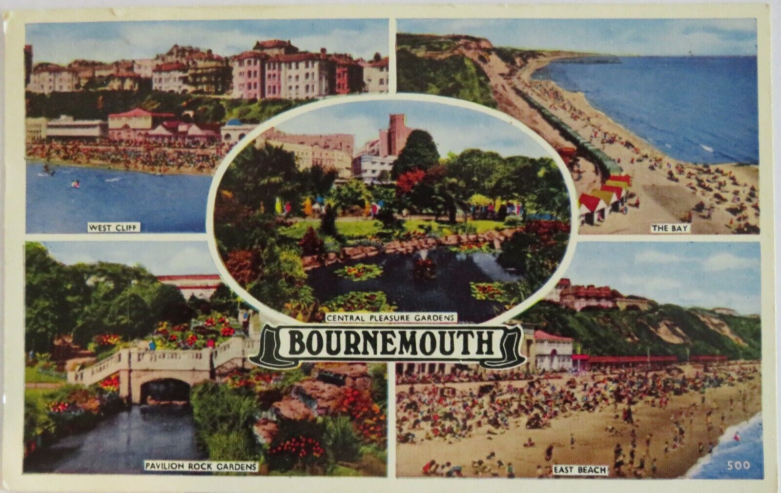 Old Postcard of Bournemouth 1955   - Ref : 1015