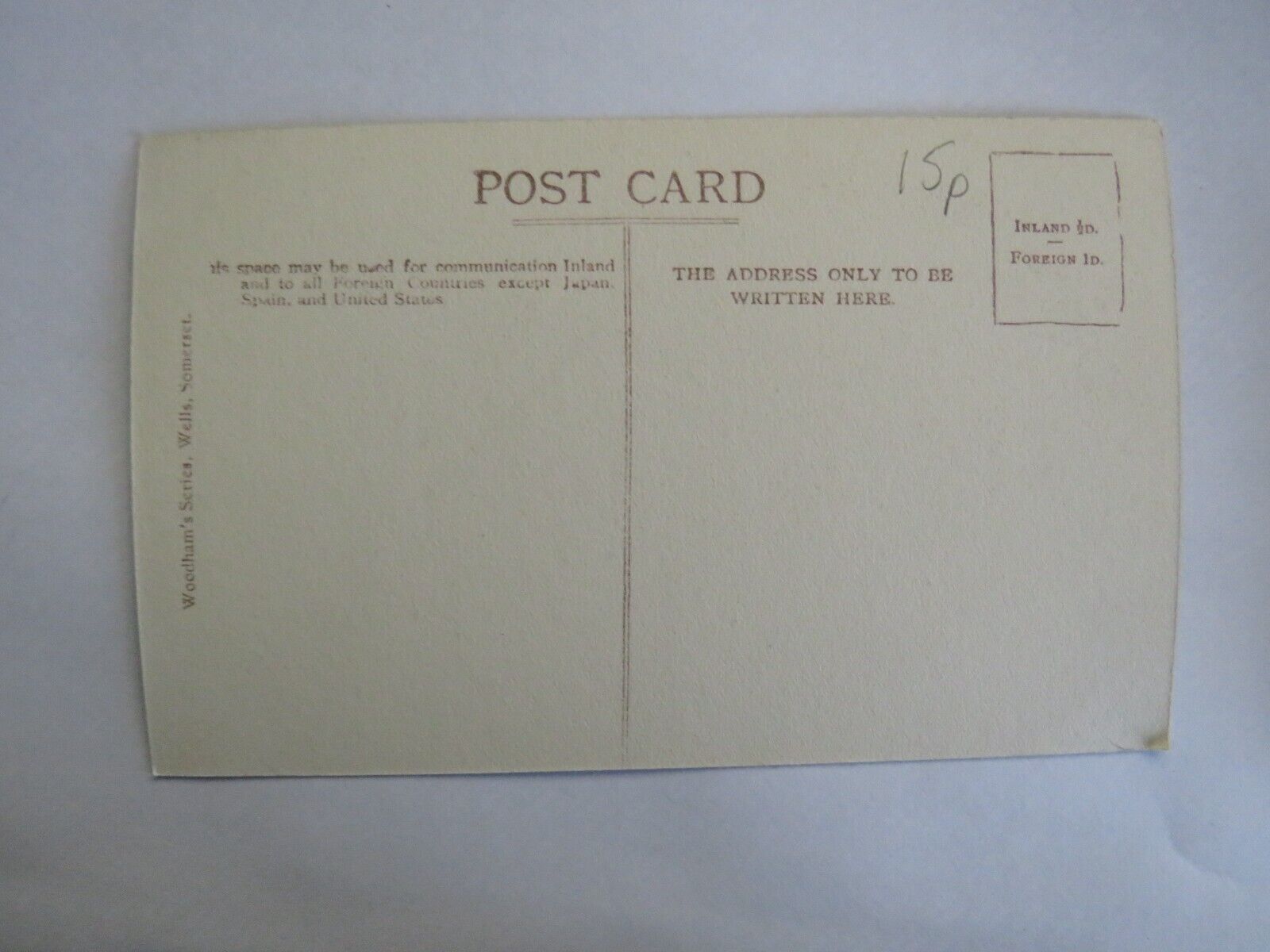 Old Postcard of Nave, Wells Cathedral - Ref : 1037