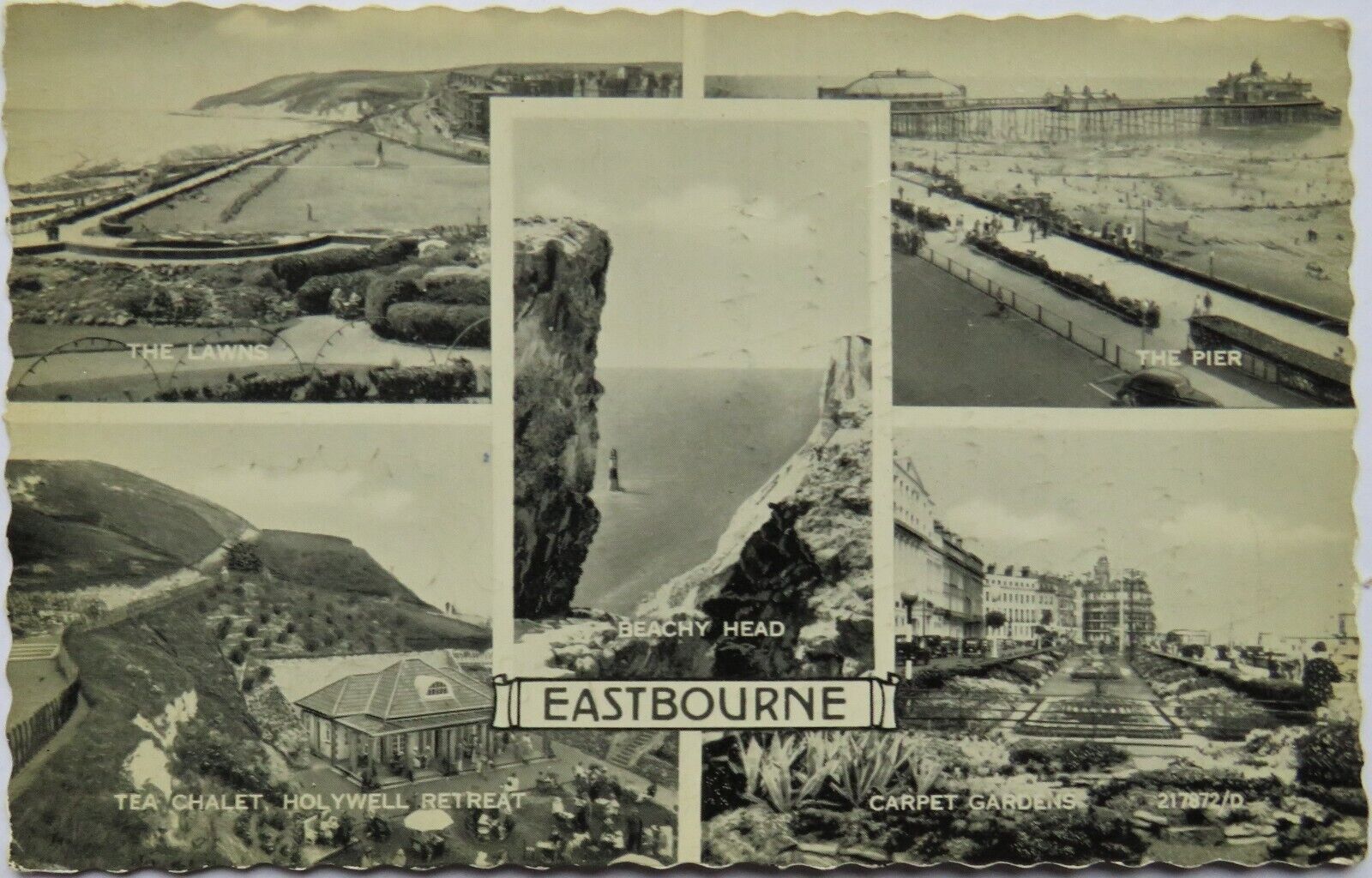 Old Multiview Postcard of Eastbourne