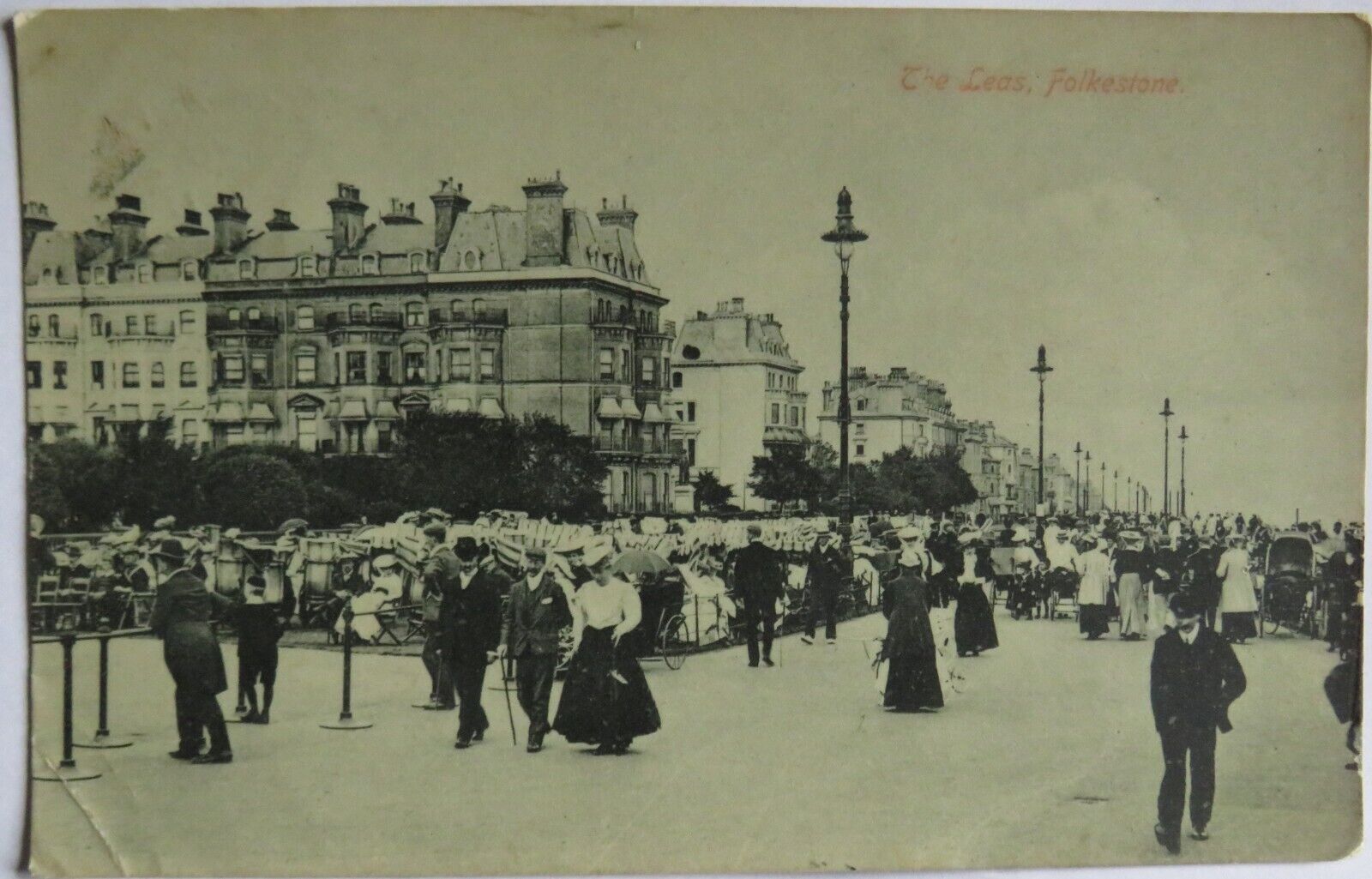 Old Postcard of The Leas, Folkestone 1911 - Ref : 1011