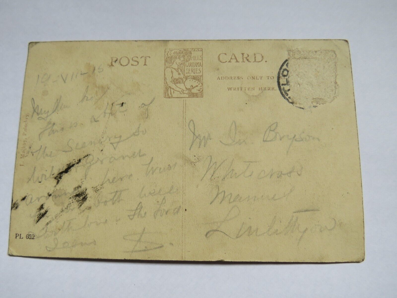 Old Postcard Below The Falls of Tummel, Pitlochry