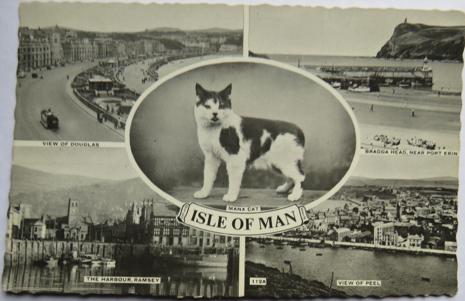 Old Multiview postcard of Isle of Man, 1961