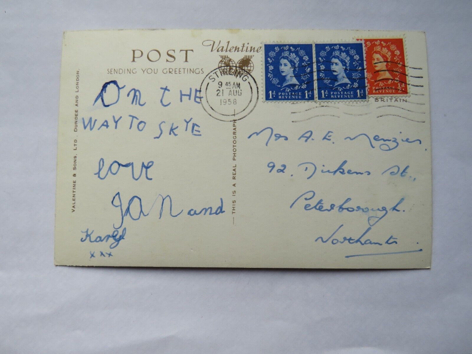 Old Multiview Postcard of A Small Scotch From Aberfoyle, 1958