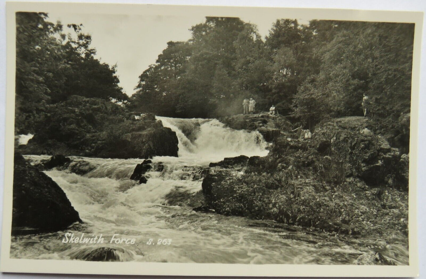 Old Postcard of Skelwith Force - Ambleside