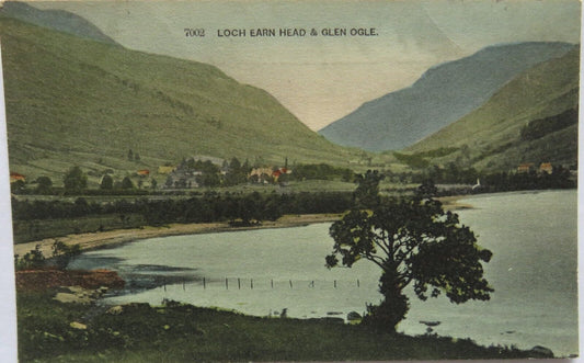 Old Postcard of Loch Earn Head & Glen Coe - Ref : 1009