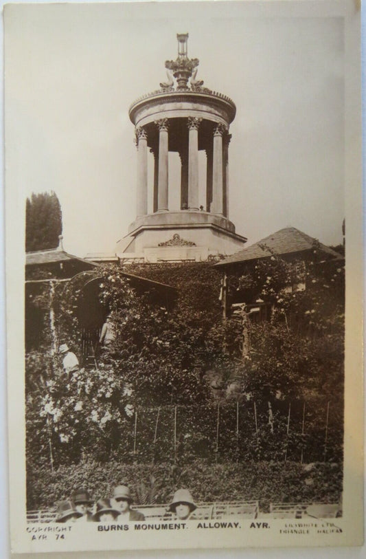 Old Postcard of Burns Monument, Ayr - Ref : 1030