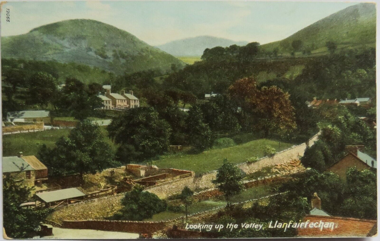 Old Postcard of Looking Up The Valley, Llanfairfechan -  Ref : 1013