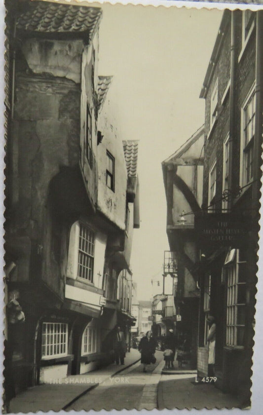 Old Postcard of The Shambles, York 1962