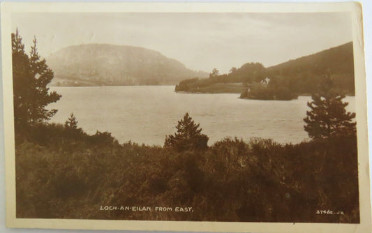Old Postcard of Loch-An-Eilan From East 1924  - Ref : 1027