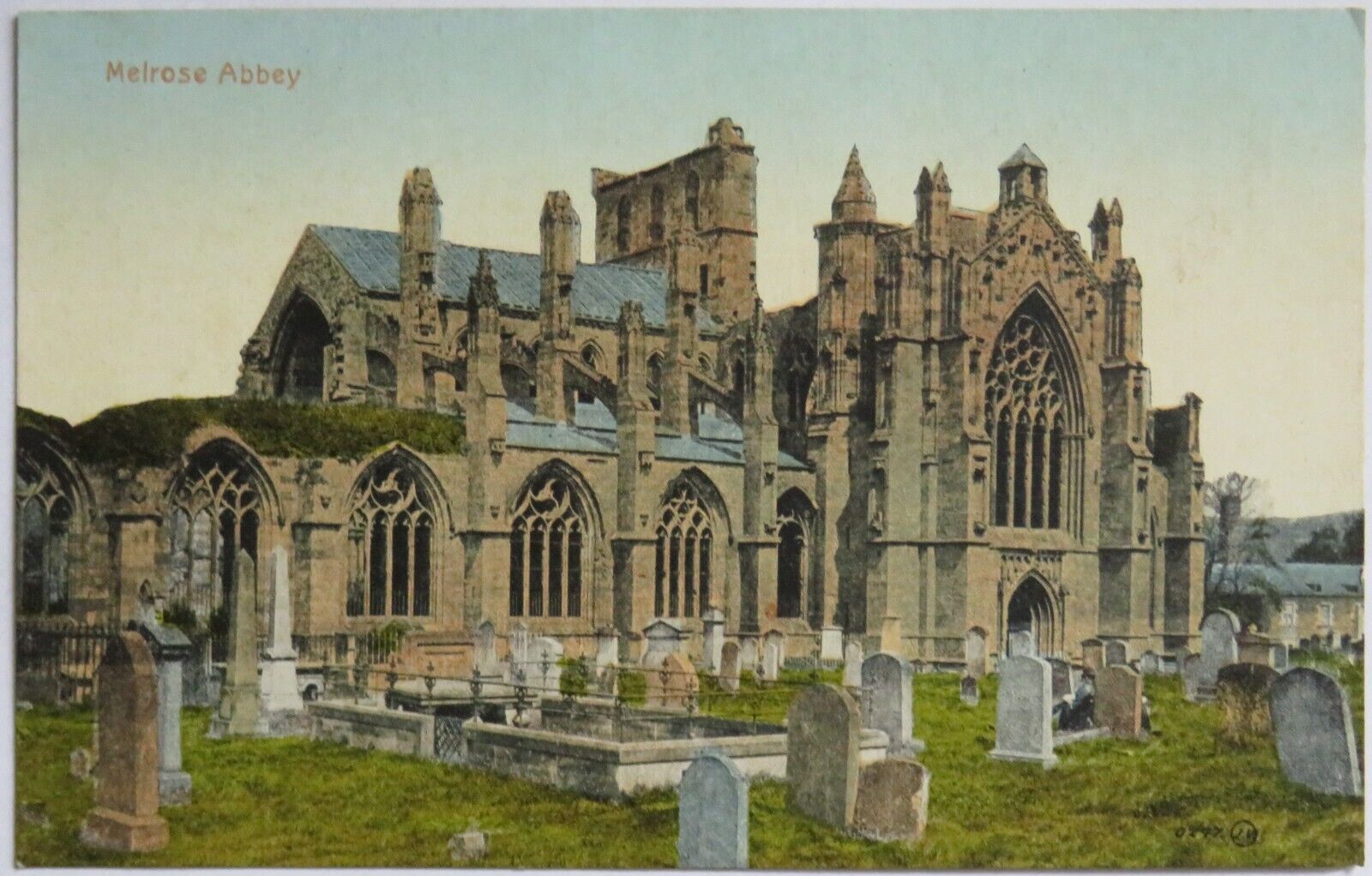 Old Postcard of Melrose Abbey  - Ref : 1010