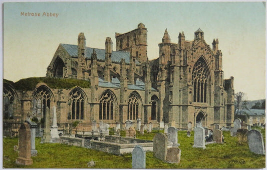 Old Postcard of Melrose Abbey  - Ref : 1010