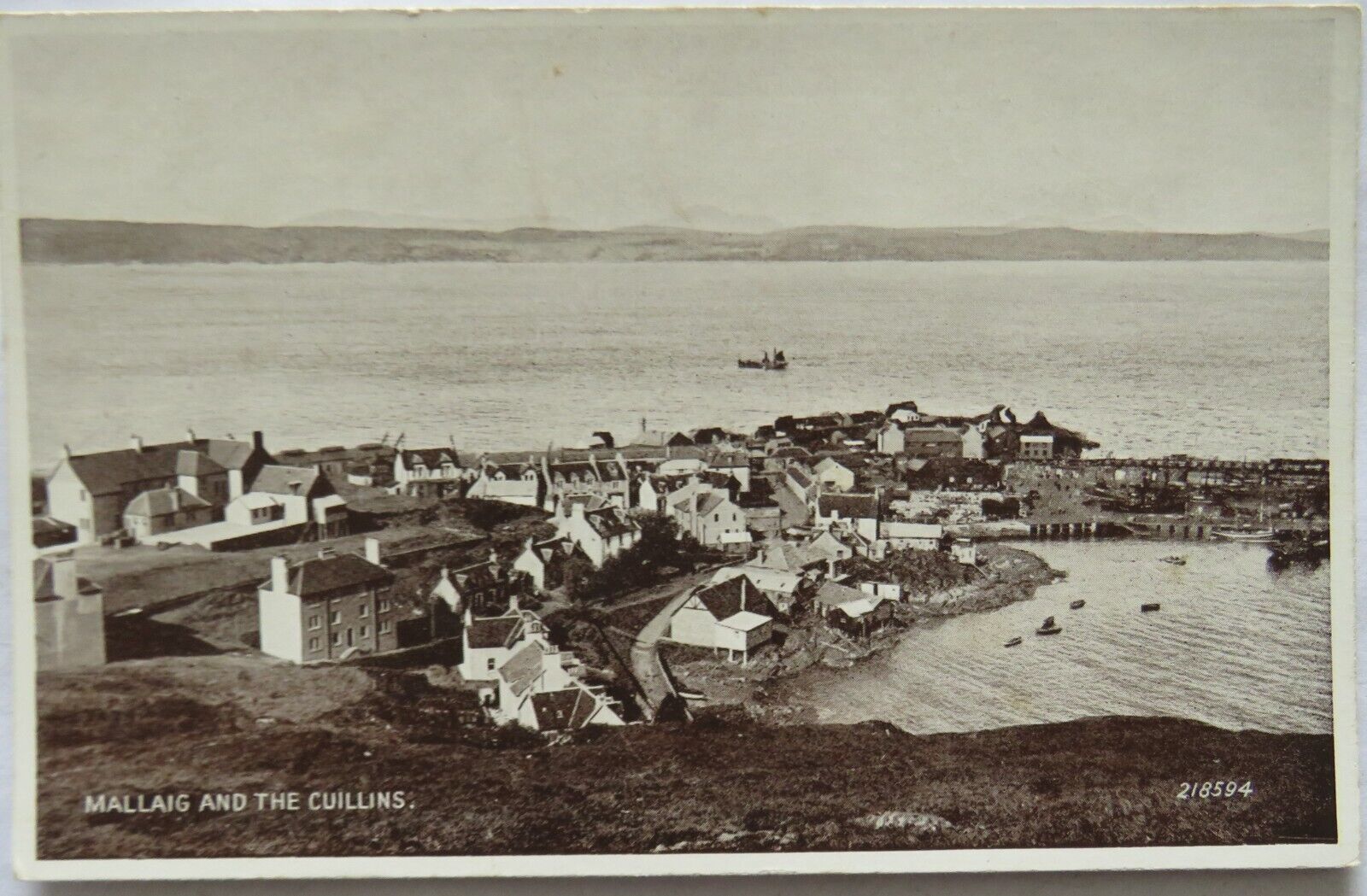 Old Postcard Of  Mallaig and the Cullins  - Ref : 1007