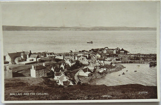 Old Postcard Of  Mallaig and the Cullins  - Ref : 1007