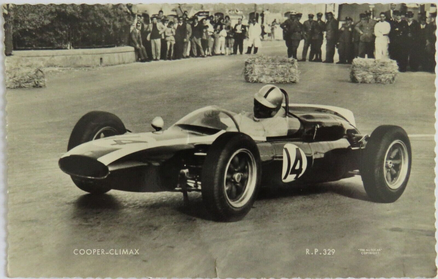Old Postcard of Cooper-Climax World Champion Jack Brabham -  Ref : 1022