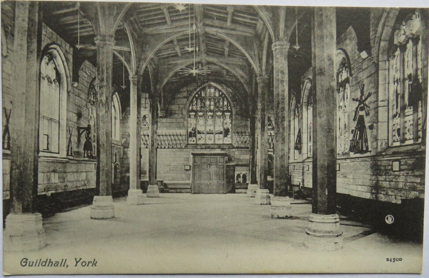 Old Postcard of Guildhall, York