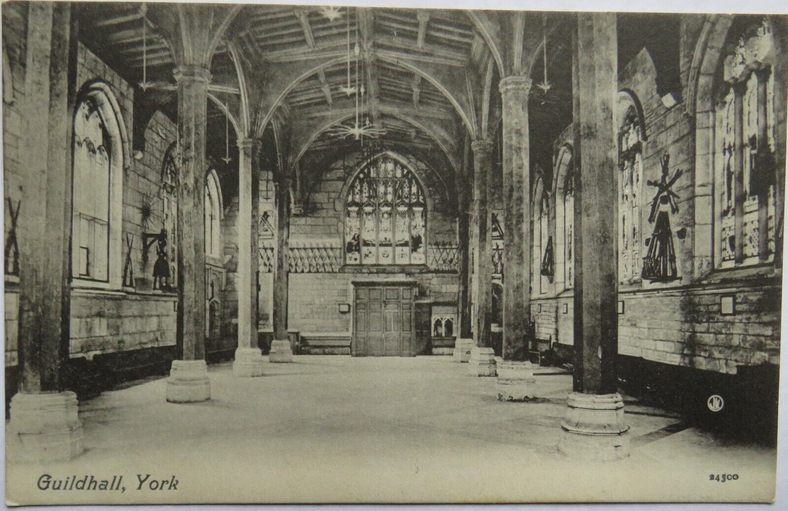 Old Postcard of Guildhall, York