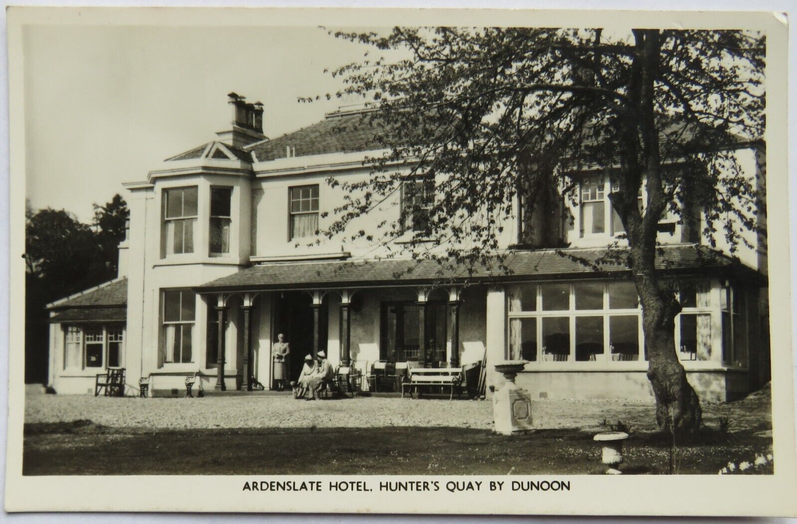 Old Postcard of Ardenslate Hotel, Hunter's Quay By Dunoon