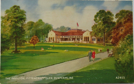 Old Postcard of The Pavilion, Pittencrieff Glen, Dunfermline