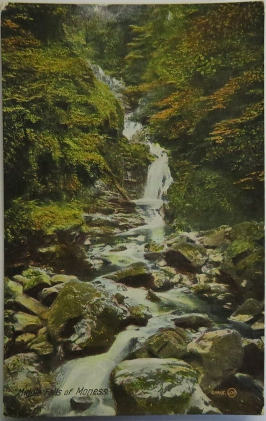 Old Postcard of Middle Falls of Moness - Ref : 1037