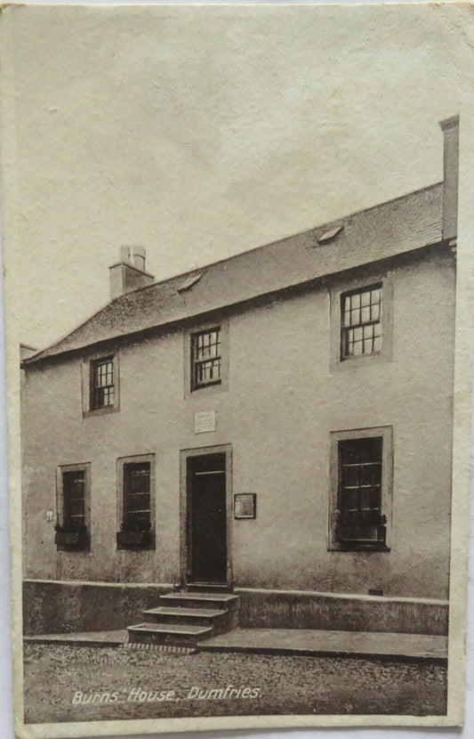 Old Postcard Of Burn's House, Dumfries - Ref : 1007