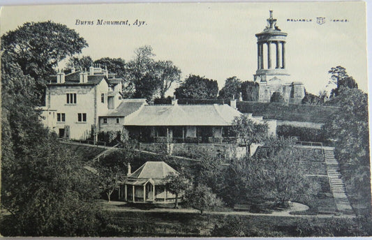Old Postcard of Burns Monument, Ayr - Ref : 1029