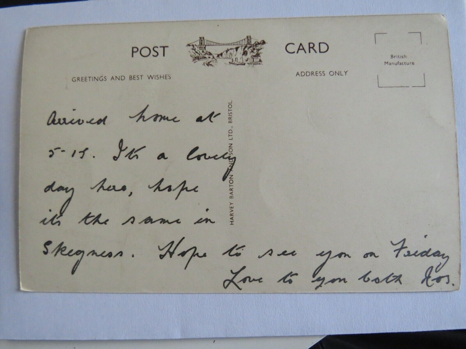 Old Postcard of Claerwen Dam, Elan Valley, Rhayader - Ref : 1030
