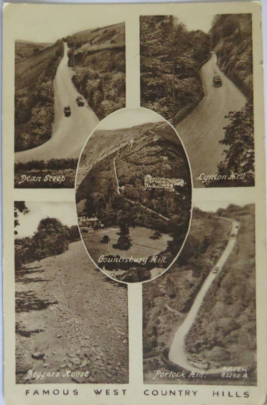 Old Postcard of Famous West Country Hills - Ref : 1030