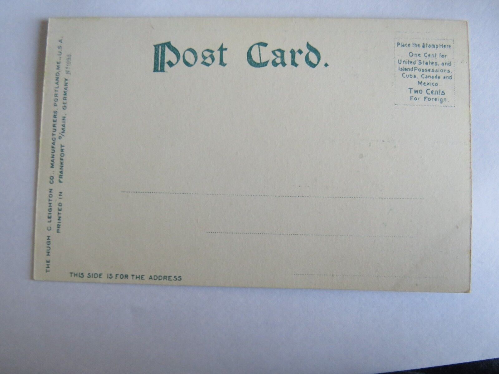 Old Postcard of Cambridge Mass, Home of Longfellow - Ref : 1025