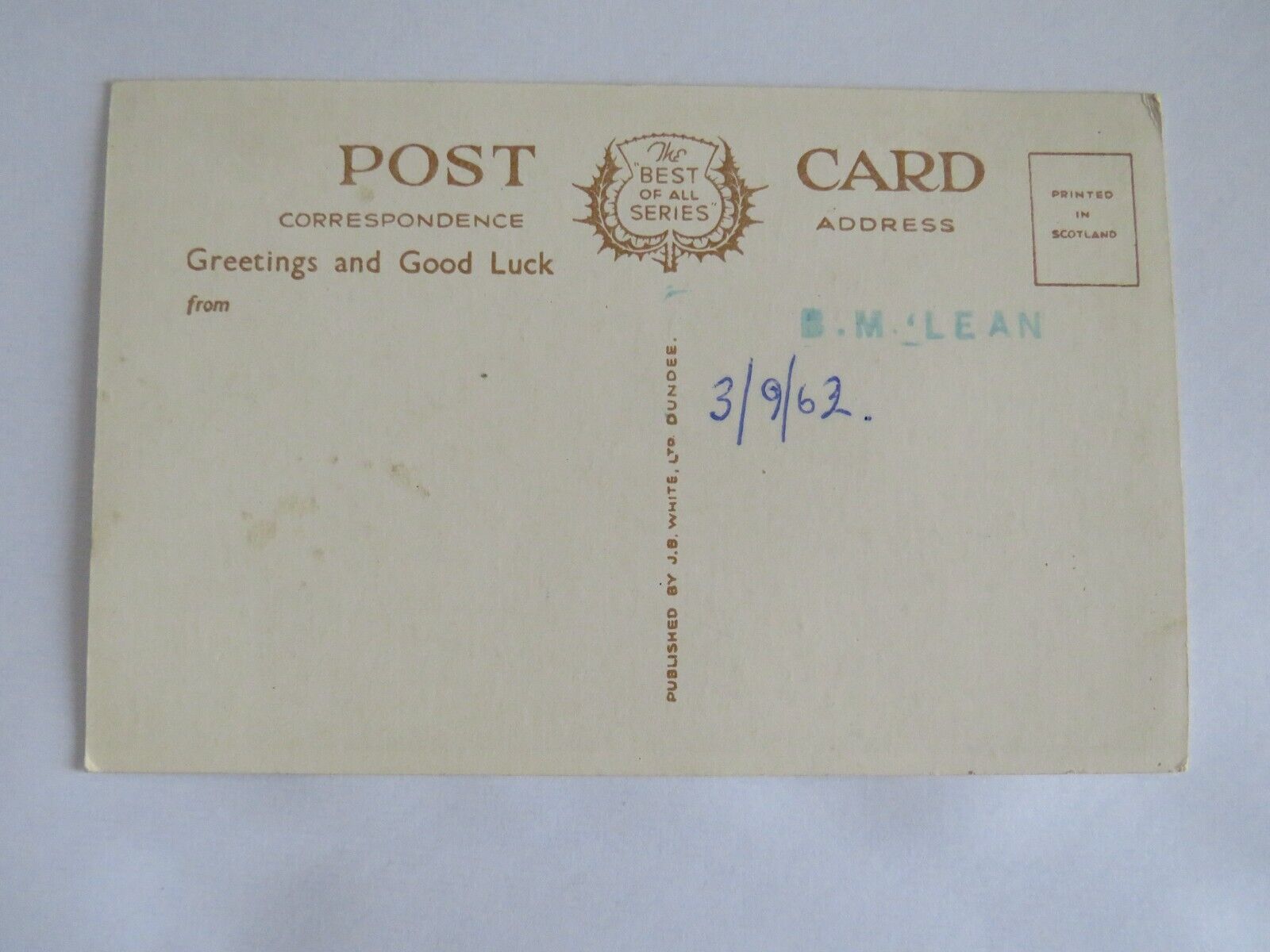 Old Postcard of A Double Scotch From Stonehaven -  Ref : 1022