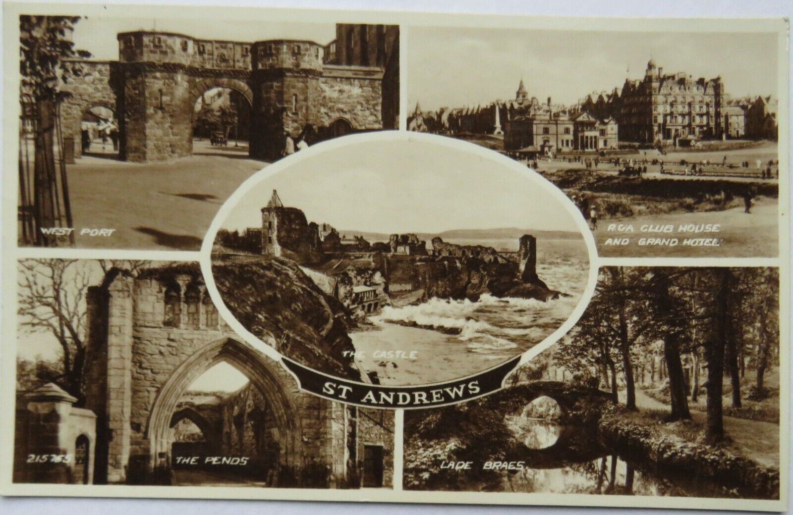 Old Multiview Postcard of St Andrews, 1939