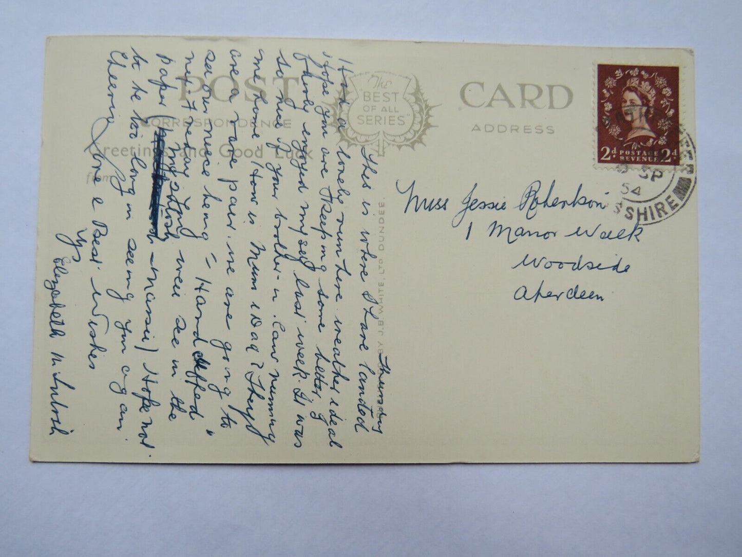 Old Postcard of Strathpeffer 1954