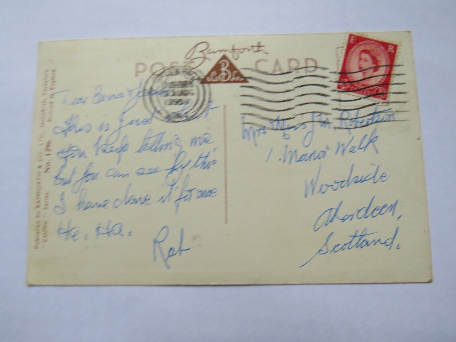 Old Comical Postcard 1955 " Old Jim's Fallen Down The Steps With 12 Pints ..."
