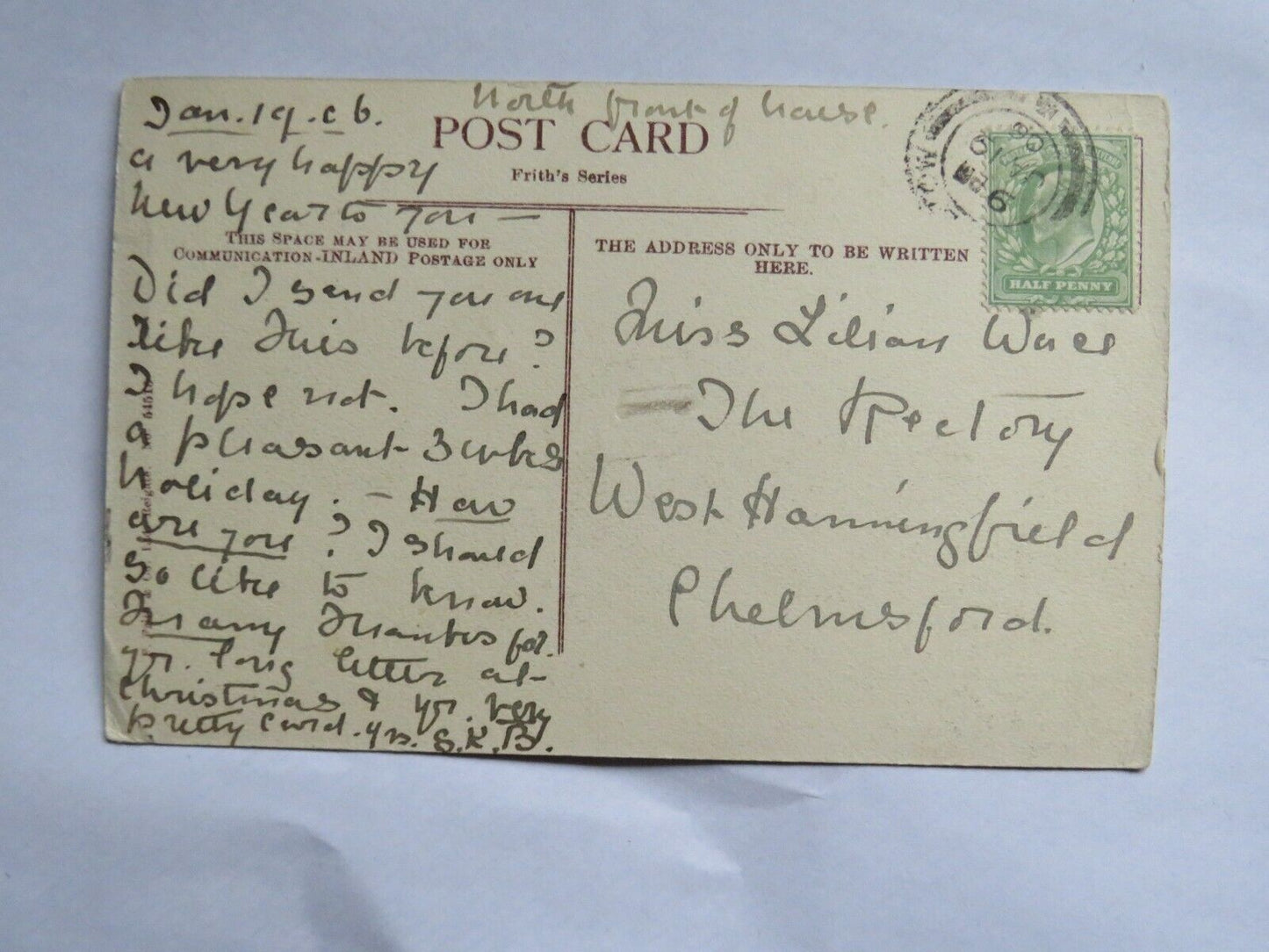 Old Postcard of Mathern Palace, 1906  -  Ref : 1012