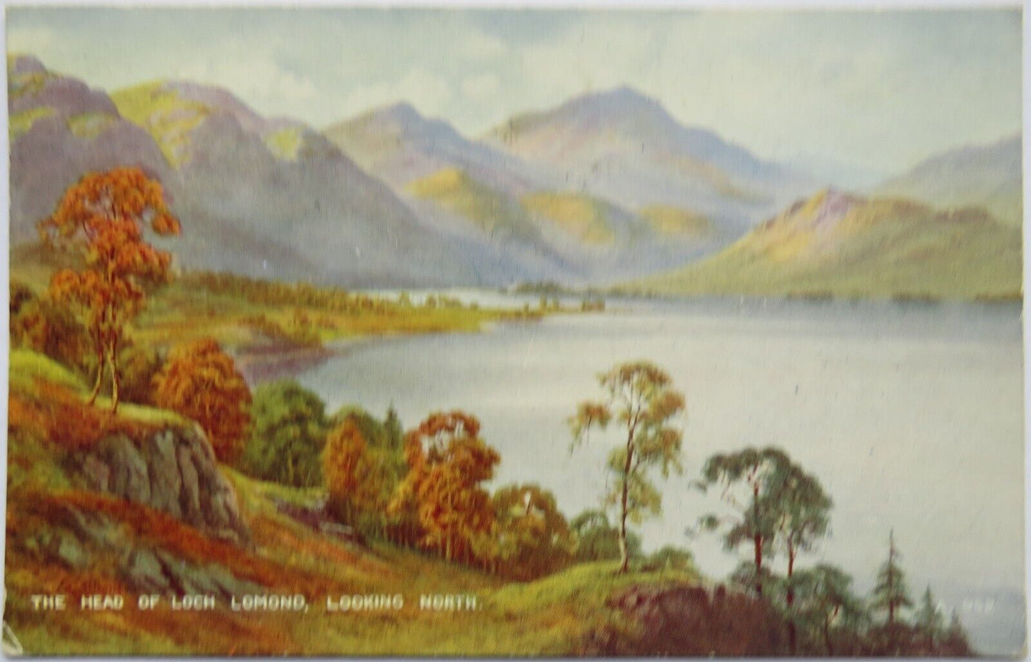 Old Postcard of the Head of Loch Lomond, looking North, 1949