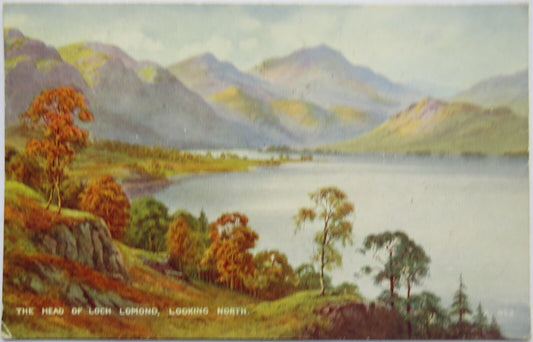Old Postcard of the Head of Loch Lomond, looking North, 1949